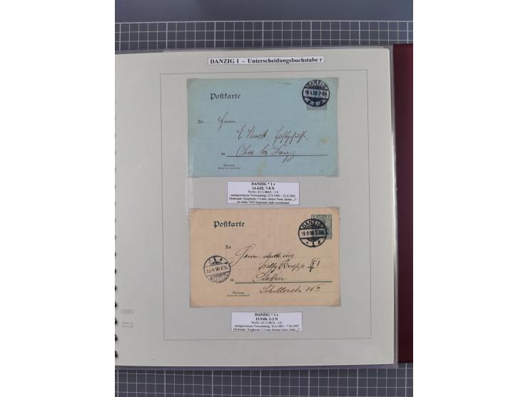 1880/1945, Postamt DANZIG: Interessante Sammlung mit über 200 Briefen, Karten und Einlieferungsscheinen etc., dabei auch etwa