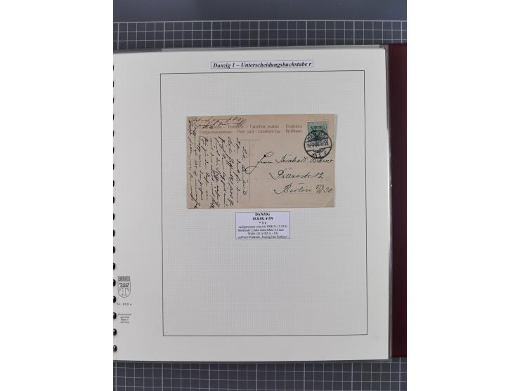 1880/1945, Postamt DANZIG: Interessante Sammlung mit über 200 Briefen, Karten und Einlieferungsscheinen etc., dabei auch etwa