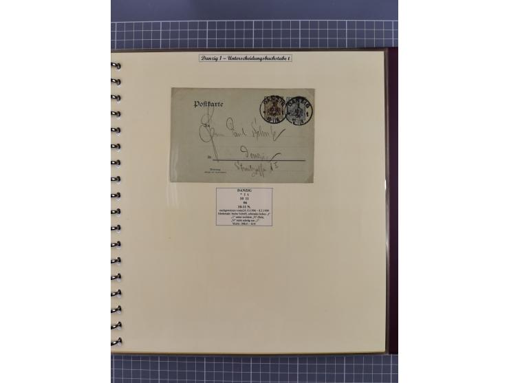 1880/1945, Postamt DANZIG: Interessante Sammlung mit über 200 Briefen, Karten und Einlieferungsscheinen etc., dabei auch etwa
