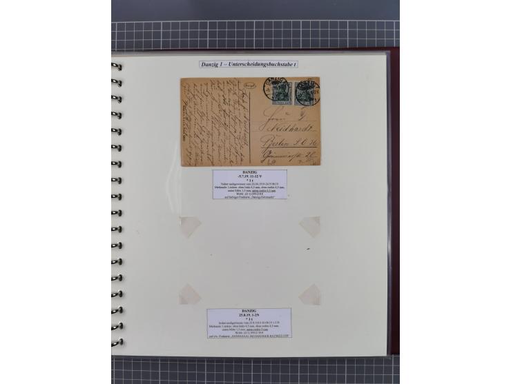 1880/1945, Postamt DANZIG: Interessante Sammlung mit über 200 Briefen, Karten und Einlieferungsscheinen etc., dabei auch etwa