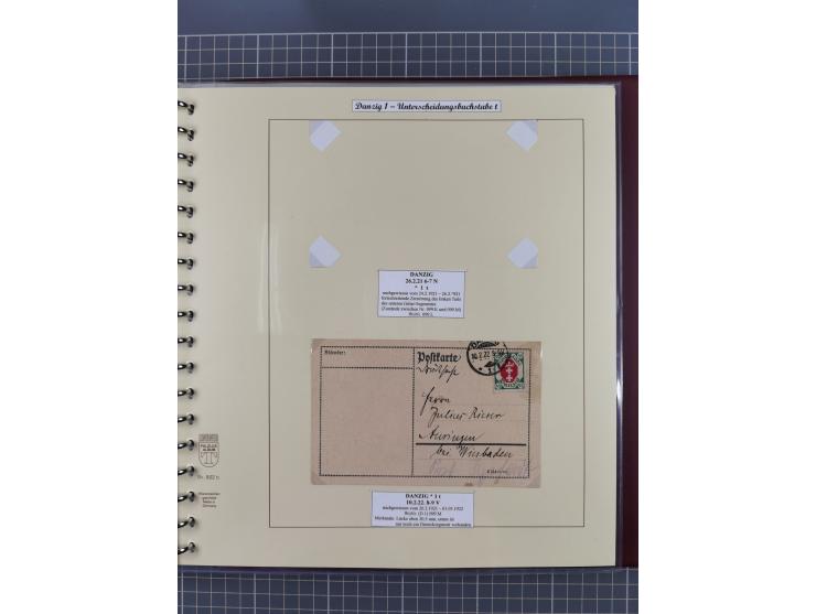 1880/1945, Postamt DANZIG: Interessante Sammlung mit über 200 Briefen, Karten und Einlieferungsscheinen etc., dabei auch etwa
