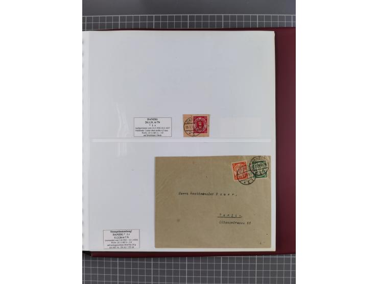 1880/1945, Postamt DANZIG: Interessante Sammlung mit über 200 Briefen, Karten und Einlieferungsscheinen etc., dabei auch etwa