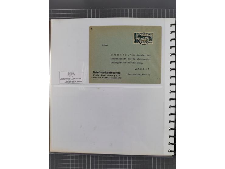 1880/1945, Postamt DANZIG: Interessante Sammlung mit über 200 Briefen, Karten und Einlieferungsscheinen etc., dabei auch etwa