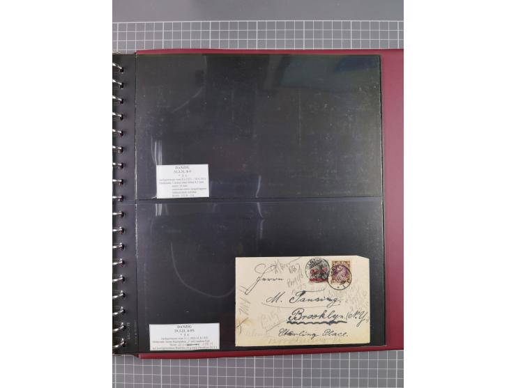 1880/1945, Postamt DANZIG: Interessante Sammlung mit über 200 Briefen, Karten und Einlieferungsscheinen etc., dabei auch etwa