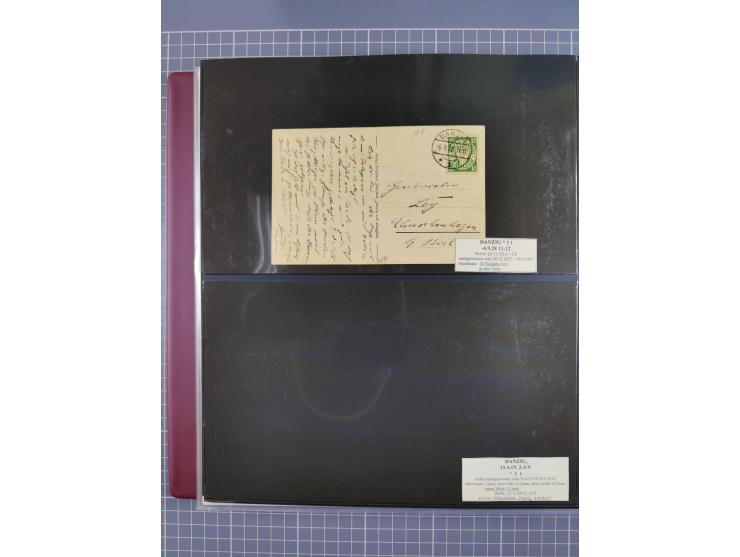 1880/1945, Postamt DANZIG: Interessante Sammlung mit über 200 Briefen, Karten und Einlieferungsscheinen etc., dabei auch etwa