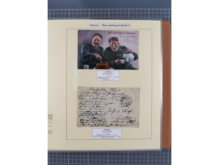 1880/1945, Postamt DANZIG: Interessante Sammlung mit über 200 Briefen, Karten und Einlieferungsscheinen etc., dabei auch etwa