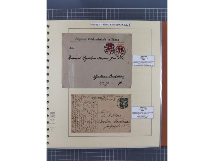 1880/1945, Postamt DANZIG: Interessante Sammlung mit über 200 Briefen, Karten und Einlieferungsscheinen etc., dabei auch etwa