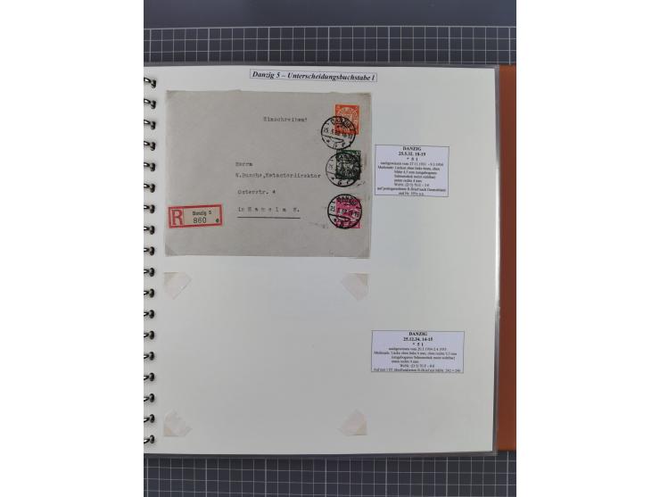 1880/1945, Postamt DANZIG: Interessante Sammlung mit über 200 Briefen, Karten und Einlieferungsscheinen etc., dabei auch etwa