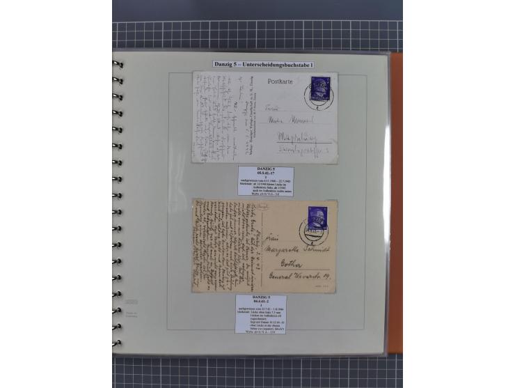 1880/1945, Postamt DANZIG: Interessante Sammlung mit über 200 Briefen, Karten und Einlieferungsscheinen etc., dabei auch etwa