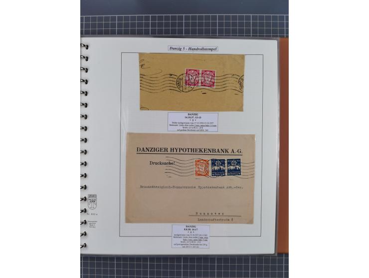 1880/1945, Postamt DANZIG: Interessante Sammlung mit über 200 Briefen, Karten und Einlieferungsscheinen etc., dabei auch etwa