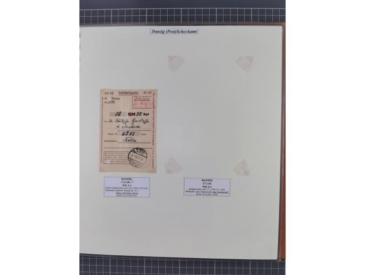 1880/1945, Postamt DANZIG: Interessante Sammlung mit über 200 Briefen, Karten und Einlieferungsscheinen etc., dabei auch etwa