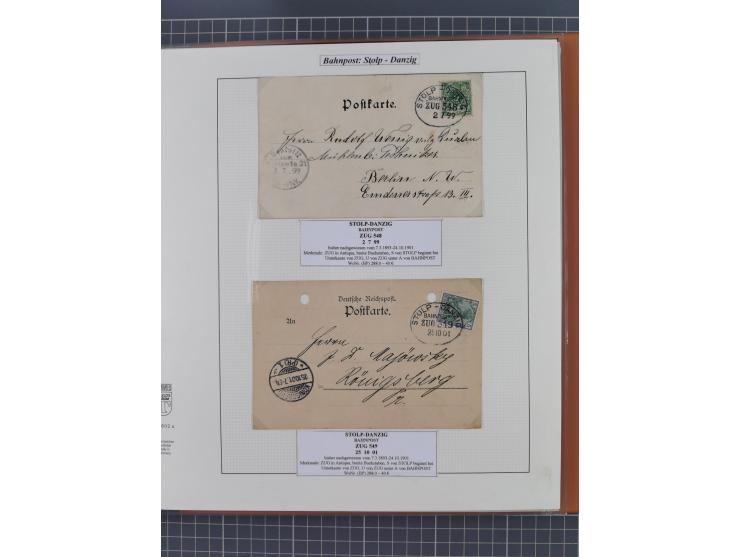 1880/1945, Postamt DANZIG: Interessante Sammlung mit über 200 Briefen, Karten und Einlieferungsscheinen etc., dabei auch etwa
