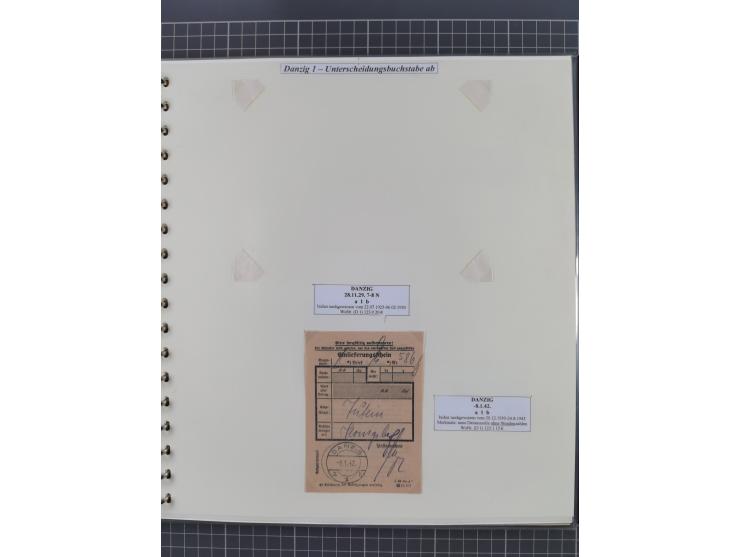 1880/1945, Postamt DANZIG: Interessante Sammlung mit über 200 Briefen, Karten und Einlieferungsscheinen etc., dabei auch etwa