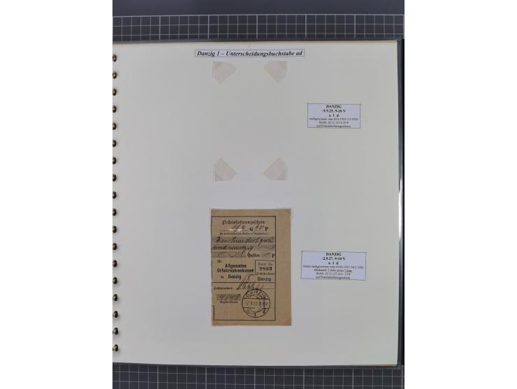 1880/1945, Postamt DANZIG: Interessante Sammlung mit über 200 Briefen, Karten und Einlieferungsscheinen etc., dabei auch etwa