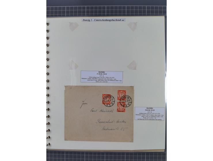 1880/1945, Postamt DANZIG: Interessante Sammlung mit über 200 Briefen, Karten und Einlieferungsscheinen etc., dabei auch etwa