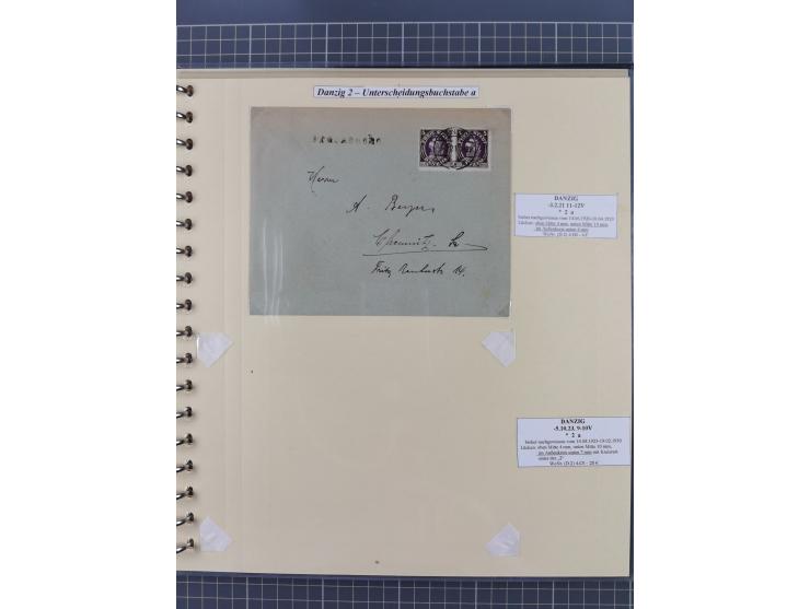 1880/1945, Postamt DANZIG: Interessante Sammlung mit über 200 Briefen, Karten und Einlieferungsscheinen etc., dabei auch etwa