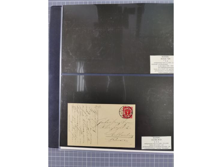 1880/1945, Postamt DANZIG: Interessante Sammlung mit über 200 Briefen, Karten und Einlieferungsscheinen etc., dabei auch etwa
