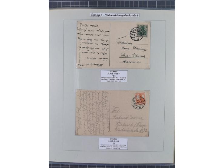 1880/1945, Postamt DANZIG: Interessante Sammlung mit über 200 Briefen, Karten und Einlieferungsscheinen etc., dabei auch etwa