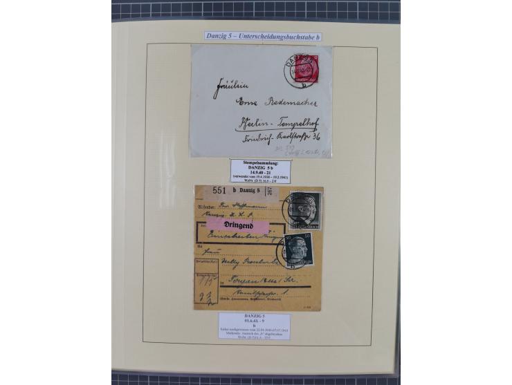 1880/1945, Postamt DANZIG: Interessante Sammlung mit über 200 Briefen, Karten und Einlieferungsscheinen etc., dabei auch etwa