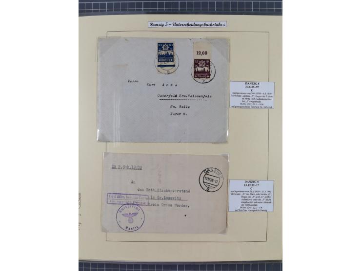 1880/1945, Postamt DANZIG: Interessante Sammlung mit über 200 Briefen, Karten und Einlieferungsscheinen etc., dabei auch etwa