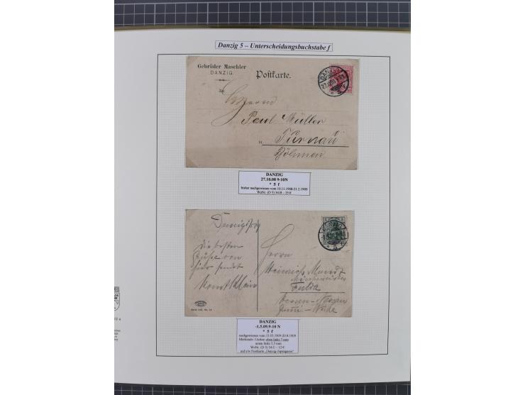1880/1945, Postamt DANZIG: Interessante Sammlung mit über 200 Briefen, Karten und Einlieferungsscheinen etc., dabei auch etwa