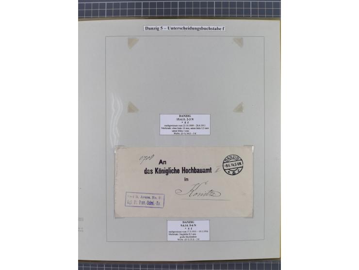 1880/1945, Postamt DANZIG: Interessante Sammlung mit über 200 Briefen, Karten und Einlieferungsscheinen etc., dabei auch etwa