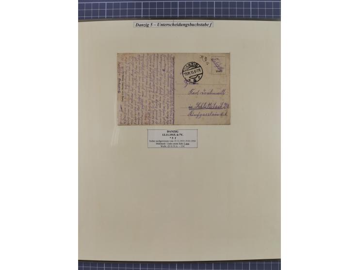 1880/1945, Postamt DANZIG: Interessante Sammlung mit über 200 Briefen, Karten und Einlieferungsscheinen etc., dabei auch etwa