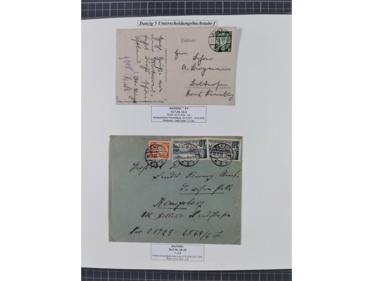 1880/1945, Postamt DANZIG: Interessante Sammlung mit über 200 Briefen, Karten und Einlieferungsscheinen etc., dabei auch etwa