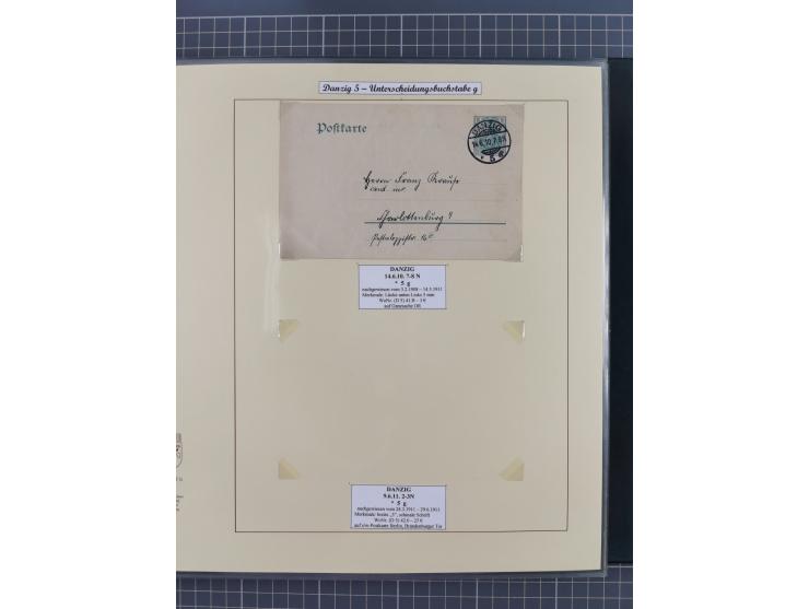 1880/1945, Postamt DANZIG: Interessante Sammlung mit über 200 Briefen, Karten und Einlieferungsscheinen etc., dabei auch etwa