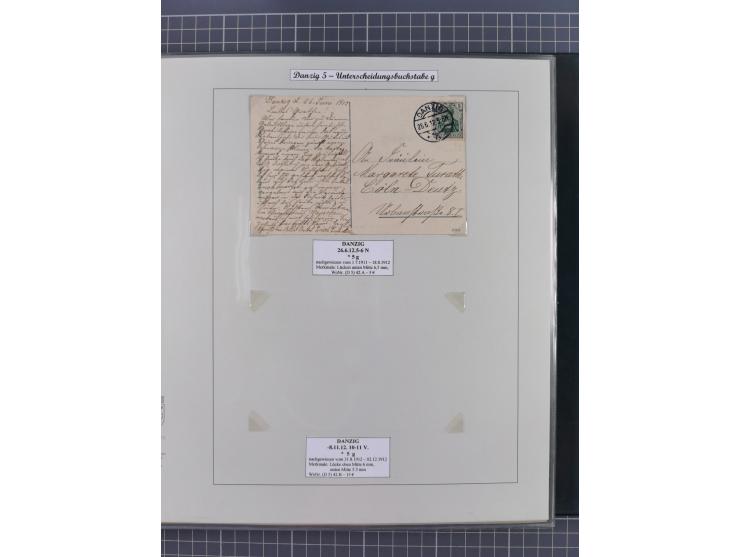 1880/1945, Postamt DANZIG: Interessante Sammlung mit über 200 Briefen, Karten und Einlieferungsscheinen etc., dabei auch etwa