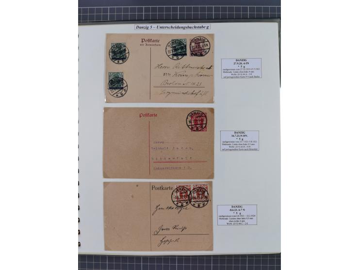 1880/1945, Postamt DANZIG: Interessante Sammlung mit über 200 Briefen, Karten und Einlieferungsscheinen etc., dabei auch etwa