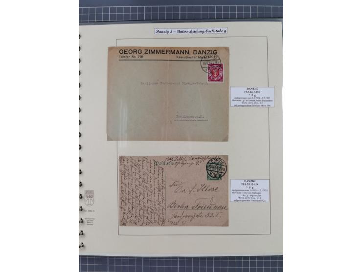 1880/1945, Postamt DANZIG: Interessante Sammlung mit über 200 Briefen, Karten und Einlieferungsscheinen etc., dabei auch etwa
