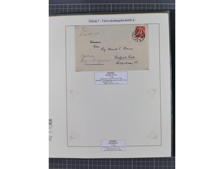 1880/1945, Postamt DANZIG: Interessante Sammlung mit über 200 Briefen, Karten und Einlieferungsscheinen etc., dabei auch etwa