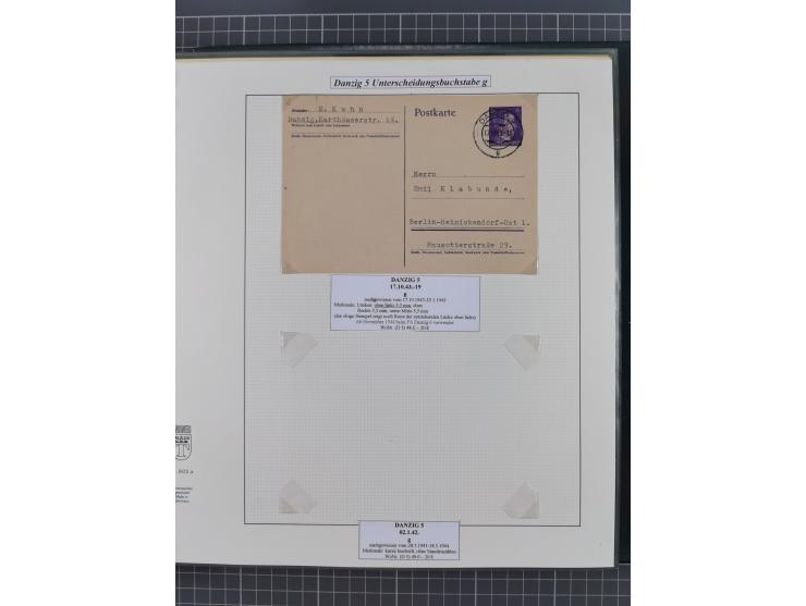 1880/1945, Postamt DANZIG: Interessante Sammlung mit über 200 Briefen, Karten und Einlieferungsscheinen etc., dabei auch etwa