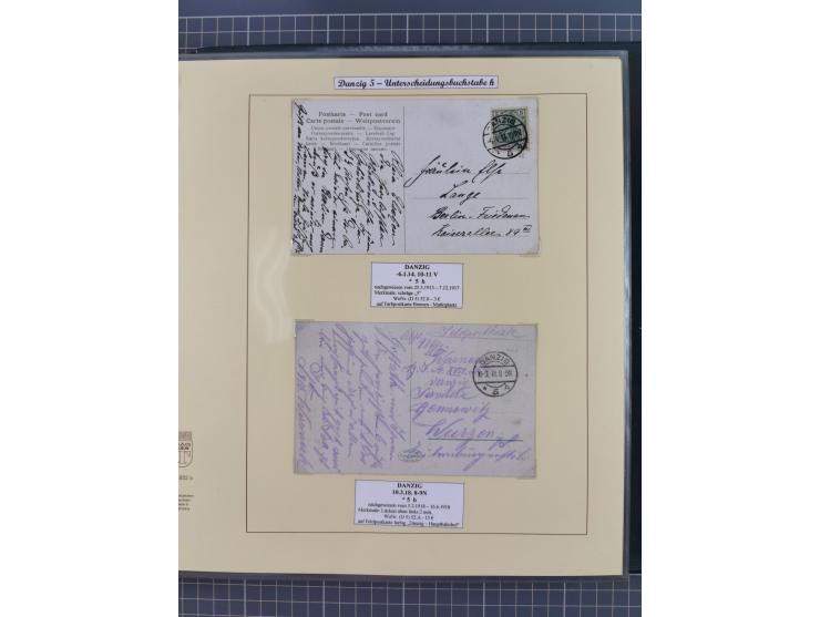 1880/1945, Postamt DANZIG: Interessante Sammlung mit über 200 Briefen, Karten und Einlieferungsscheinen etc., dabei auch etwa