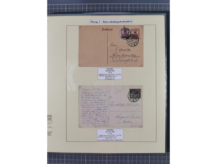 1880/1945, Postamt DANZIG: Interessante Sammlung mit über 200 Briefen, Karten und Einlieferungsscheinen etc., dabei auch etwa