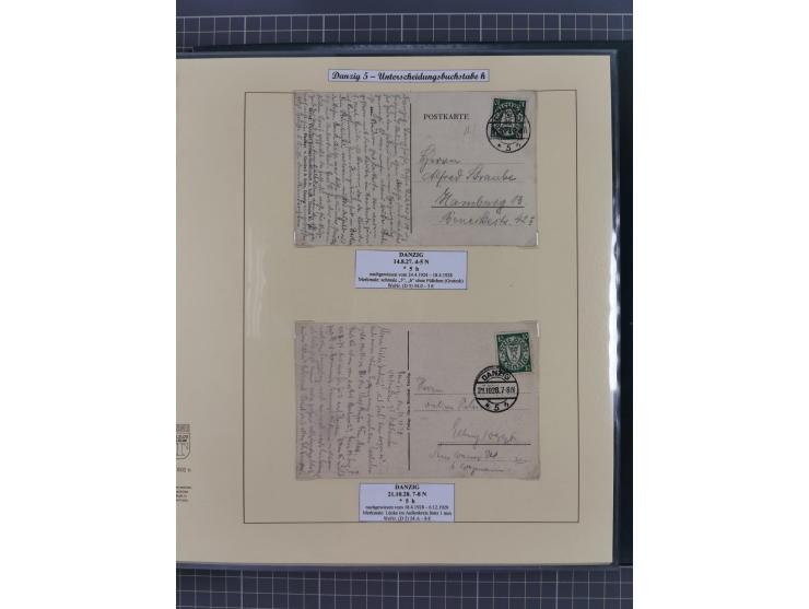 1880/1945, Postamt DANZIG: Interessante Sammlung mit über 200 Briefen, Karten und Einlieferungsscheinen etc., dabei auch etwa