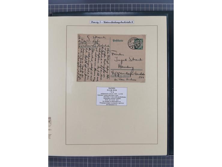 1880/1945, Postamt DANZIG: Interessante Sammlung mit über 200 Briefen, Karten und Einlieferungsscheinen etc., dabei auch etwa
