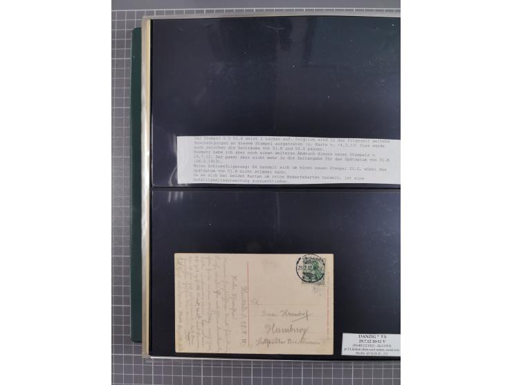 1880/1945, Postamt DANZIG: Interessante Sammlung mit über 200 Briefen, Karten und Einlieferungsscheinen etc., dabei auch etwa