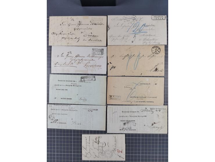 1880/1944(ca.), interessante Partie mit über 700 Briefen und Karten, dabei Vorphila, Brustschilde und Pfennig/Pfennige, außer