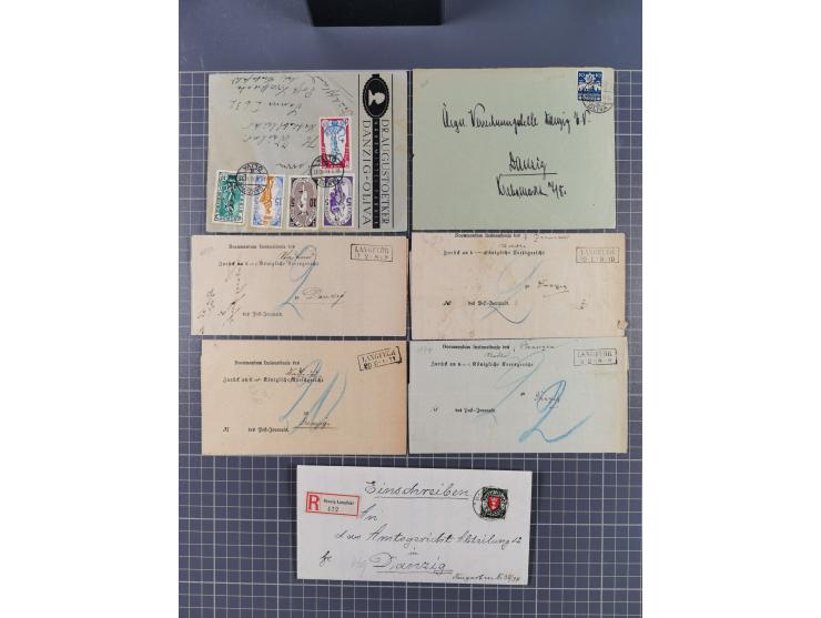 1880/1944(ca.), interessante Partie mit über 700 Briefen und Karten, dabei Vorphila, Brustschilde und Pfennig/Pfennige, außer