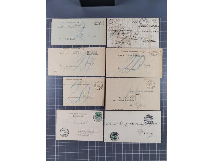 1880/1944(ca.), interessante Partie mit über 700 Briefen und Karten, dabei Vorphila, Brustschilde und Pfennig/Pfennige, außer