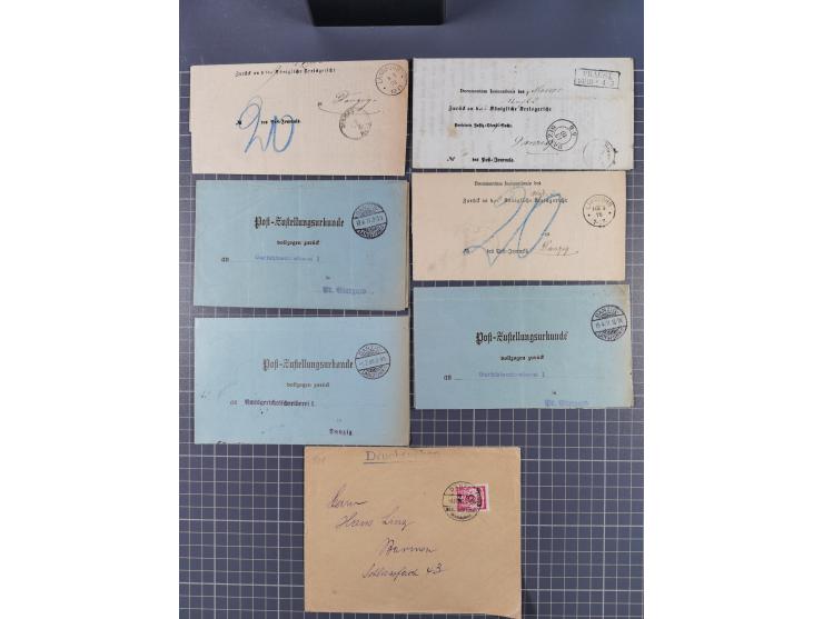 1880/1944(ca.), interessante Partie mit über 700 Briefen und Karten, dabei Vorphila, Brustschilde und Pfennig/Pfennige, außer