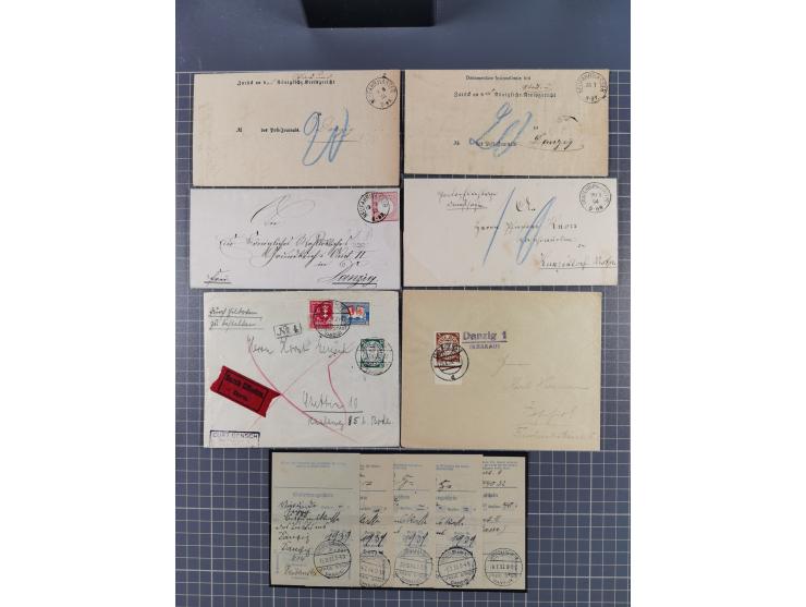 1880/1944(ca.), interessante Partie mit über 700 Briefen und Karten, dabei Vorphila, Brustschilde und Pfennig/Pfennige, außer