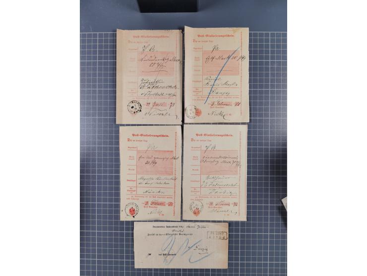 1880/1944(ca.), interessante Partie mit über 700 Briefen und Karten, dabei Vorphila, Brustschilde und Pfennig/Pfennige, außer