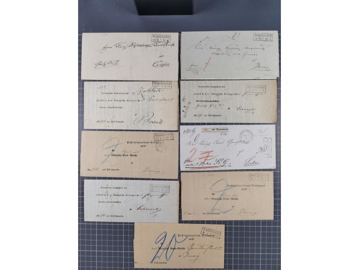 1880/1944(ca.), interessante Partie mit über 700 Briefen und Karten, dabei Vorphila, Brustschilde und Pfennig/Pfennige, außer