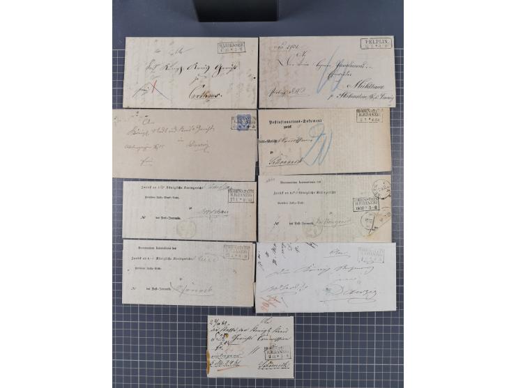 1880/1944(ca.), interessante Partie mit über 700 Briefen und Karten, dabei Vorphila, Brustschilde und Pfennig/Pfennige, außer