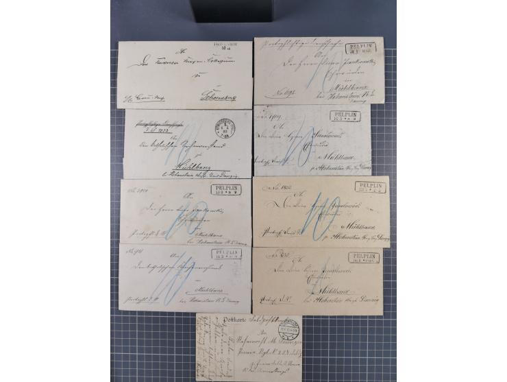 1880/1944(ca.), interessante Partie mit über 700 Briefen und Karten, dabei Vorphila, Brustschilde und Pfennig/Pfennige, außer