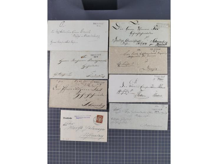 1880/1944(ca.), interessante Partie mit über 700 Briefen und Karten, dabei Vorphila, Brustschilde und Pfennig/Pfennige, außer