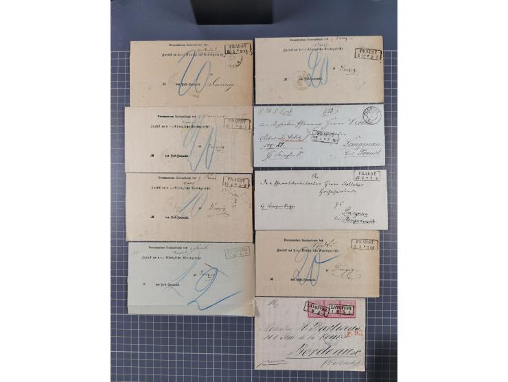 1880/1944(ca.), interessante Partie mit über 700 Briefen und Karten, dabei Vorphila, Brustschilde und Pfennig/Pfennige, außer